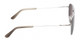 Side View of American Optical Checkmate Unisex Pilot Designer Sunglasses in Silver/Grey 56 mm