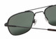 Close Up View of American Optical Checkmate Sunglasses in Black Tortoise/Polarized G15 Green 56mm