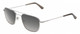 Profile View of American Optical Checkmate Unisex Pilot Sunglasses in Silver/Polarized Grey 56mm