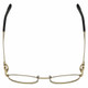 Top View of Chopard 23KT Gold Plated VCHC52S-0300 Womens Reading Glasses Black/Gemstone 51mm