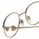 Close Up View of Chopard 23KT Gold Plated VCHC52S-0300 Womens Reading Glasses Black/Gemstone 51mm
