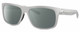Profile View of Costa Del Mar Baffin Designer Polarized Sunglasses with Custom Cut Smoke Grey Lenses in Matte Light Grey Unisex Square Full Rim Acetate 58 mm