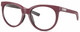 Profile View of Costa Del Mar Victoria Designer Reading Eye Glasses in Matte Plum Purple Silver Ladies Cat Eye Full Rim Acetate 55 mm