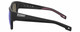 Side View of Costa Del Mar Caleta Unisex Sunglasses Black & Plum Purple/Grey Blue Mirror 55mm
