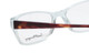 Close Up View of Ernest Hemingway H4805 Cateye Eyeglasses in Blue Crystal Mist/Red Tortoise 52mm