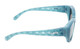 Side View of JP Jonathan Paul Beverly Women's Fitovers Sunglasses Crystal Blue&Polarized Grey