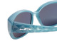Close Up Detail View of JP Jonathan Paul Beverly Women's Fitovers Sunglasses Crystal Blue&Polarized Grey