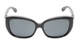 Front View of JP Jonathan Paul Beverly Womens Fitovers Sunglasses Crystal Black&Polarized Grey