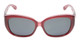 Front View of Jonathan Paul Beverly Women Fitover Sunglasses Crystal Cherry Red&Polarized Grey
