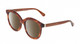 Profile View of Kate Spade LILLIAN-09Q-HA Designer Polarized Sunglasses with Custom Cut Amber Brown Lenses in Caramel Havana Tortoise Gold Ladies Cat Eye Full Rim Acetate 53 mm