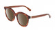Profile View of Kate Spade LILLIAN-09Q-HA Designer Polarized Reading Sunglasses with Custom Cut Powered Amber Brown Lenses in Caramel Havana Tortoise Gold Ladies Cat Eye Full Rim Acetate 53 mm