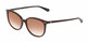 Profile View of Kate Spade ALINA-09Q-HA Cat Eye Sunglasses in Crystal Layer/Brown Gradient 55 mm