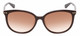 Front View of Kate Spade ALINA-09Q-HA Cat Eye Sunglasses in Crystal Layer/Brown Gradient 55 mm
