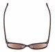 Top View of Kate Spade ALINA-09Q-HA Cat Eye Sunglasses in Crystal Layer/Brown Gradient 55 mm