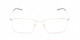 Front View of Porsche Design P8364 Designer Reading Eye Glasses with Custom Cut Powered Lenses in Shiny Gold Black Unisex Rectangular Full Rim Titanium 55 mm