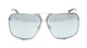 Front View of Porsche Design P8928 Unisex Sunglasses in Palladium Silver/Grey Blue Mirror 67mm