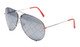Profile View of Porsche Design 911 Turbo Limited Edition P8478 Sunglass Silver/Grey/Diamond 69mm
