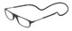 Profile View of Calabria SP03 Snap Magnetic Reading Glasses Black Front Connect Adjustable Temples Eyeglass Around Neck Hanging Readers