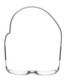 Top View of Calabria SP03 Snap Magnetic Reading Glasses Crystal Grey Front Connect Adjustable Temples Around Neck Hanging Readers