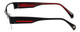 Argyleculture Designer Eyeglasses Rollins in Black-Red
