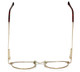 Fashion Optical Designer Eyeglasses E788 in Gold-Burgundy 48mm