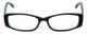 Cinzia Designer Eyeglasses Chisel C1 in Khaki Teal 52mm