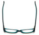 Cinzia Designer Eyeglasses Chisel C1 in Khaki Teal 52mm