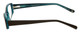 Cinzia Designer Eyeglasses Chisel C1 in Khaki Teal 52mm