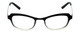Cinzia Designer Eyeglasses Hey Doll C1 in Black White 46mm