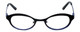 Cinzia Designer Eyeglasses Splendid C2 in Black Blue 46mm