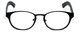 Cinzia Designer Eyeglasses The Innovator C1 in Black 49mm