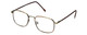 FlexPlus Collection Designer Eyeglasses Model 60 in Ant-Gold-Amber 51mm Rx