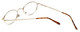 MetalFlex Designer Eyeglasses Model M in Gold-Demi-Amber 46mm Rx