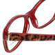 Valerie Spencer Designer Eyeglasses VS9290-RED in Red/Leopard 48mm Rx