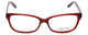 Ecru Designer Eyeglasses Beck-005 in Red 53mm
