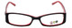Daisy Fuentes Designer Eyeglasses DFPEACE417-021 in Black 50mm