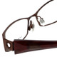 Via Spiga Designer Eyeglasses Lustria-550 in Brown 52mm