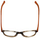 Converse Designer Eyeglasses Q014-Brown-Stripe-48 in Brown Stripe and Orange 48mm