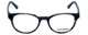 Converse Designer Eyeglasses Q014-Black-Stripe in Black Stripe and Blue 48mm Rx