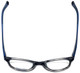Converse Designer Eyeglasses Q014-Black-Stripe in Black Stripe and Blue 48mm Rx