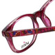Whims Designer Eyeglasses TR5885AK in Berry 50mm