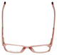 Vivid Designer Reading Eyeglasses 912 Crystal Rose Pink Clear 51