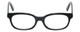 Front View of Eyebobs Over Served Designer Reading Eye Glasses with Prescription Bi-Focal Rx Lenses in Gloss Black Unisex Round Full Rim Acetate 51 mm
