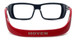 Hoven Eyewear Meal Ticket in Black Gloss with Red
