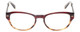 Front View of John Varvatos V355-REDWOOD Designer Bi-Focal Prescription Rx Eyeglasses in Brown Tortoise Marble Crystal Fade Unisex Oval Full Rim Acetate 51 mm