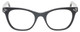 Front View of Eyebobs Florence 2746-00 Designer Progressive Lens Prescription Rx Eyeglasses in Black Crystal Ladies Cateye Full Rim Acetate 47 mm