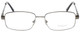 Front View of Enhance EN3858 Designer Single Vision Prescription Rx Eyeglasses in Gunmetal Silver Mens Rectangle Full Rim Metal 59 mm
