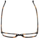 Top View of Enhance EN4038 Designer Single Vision Prescription Rx Eyeglasses in Tortoise Havana Brown Gold Mens Classic Full Rim Acetate 60 mm