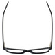 Top View of Enhance EN4075 Designer Bi-Focal Prescription Rx Eyeglasses in Matte Black Mens Classic Full Rim Acetate 60 mm