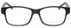 Front View of Enhance EN4075 Designer Single Vision Prescription Rx Eyeglasses in Matte Black Mens Classic Full Rim Acetate 60 mm